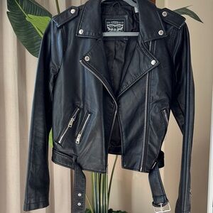 Levi Strauss & Co Faux Leather Moto Jacket